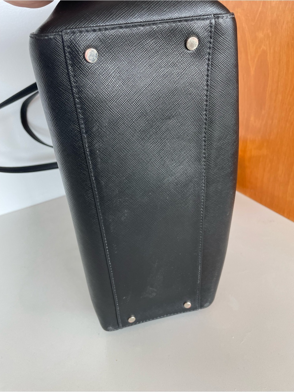 kate spade Black Staci Saffiano Leather large Tote - Picture 5 of 13